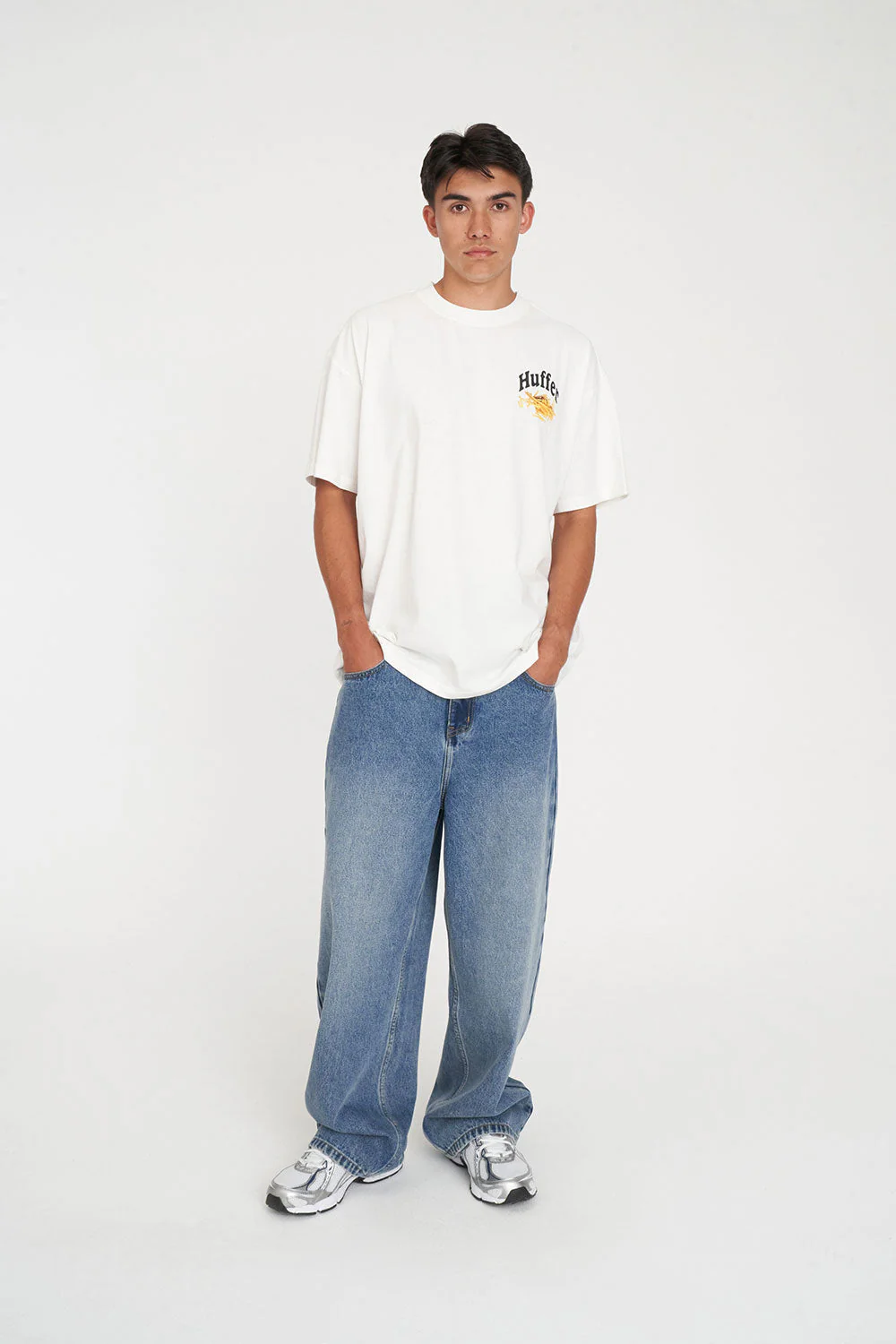 BLOCK TEE 220/FRIED OUT CHALK - Image 5