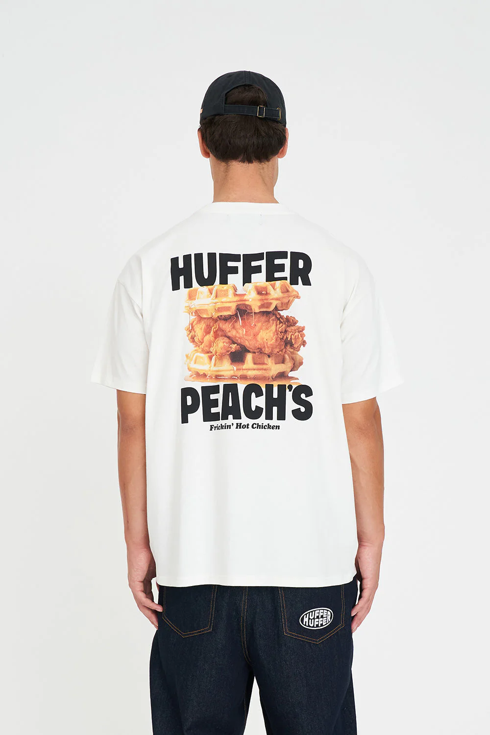 BLOCK TEE 220/WAFFLING CHALK - Image 3