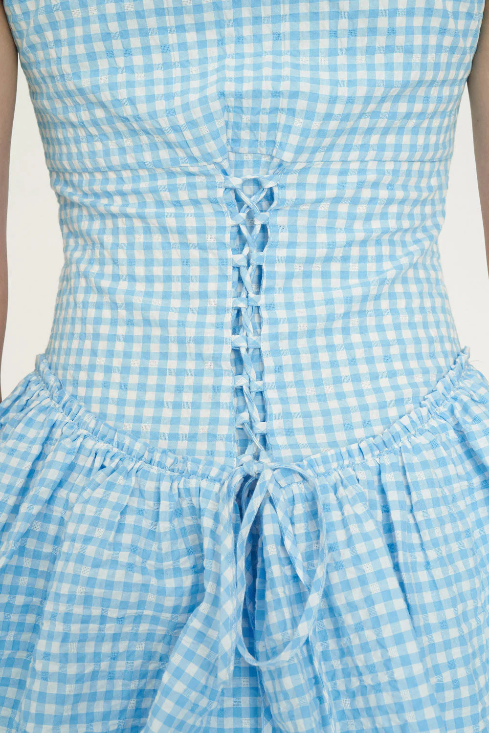 CATALINA BEA DRESS BLUE/CHALK - Image 5