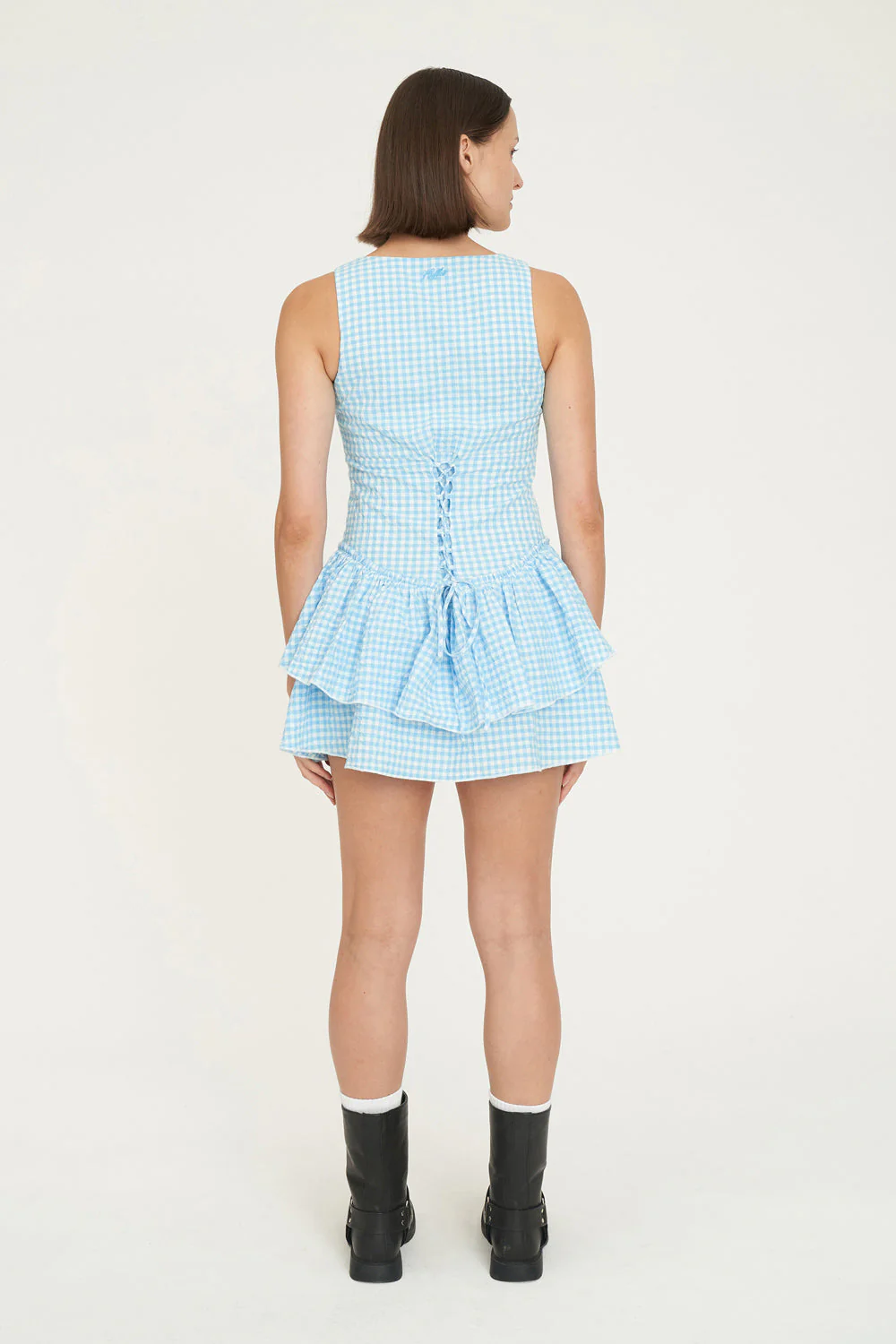 CATALINA BEA DRESS BLUE/CHALK - Image 7