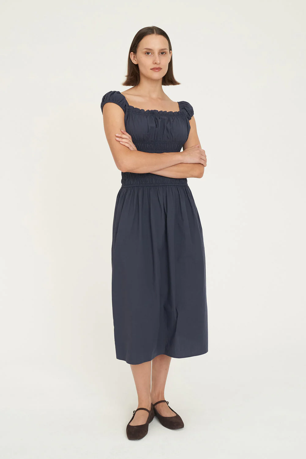 CRUISE ISLA MIDI DRESS NAVY - Image 4