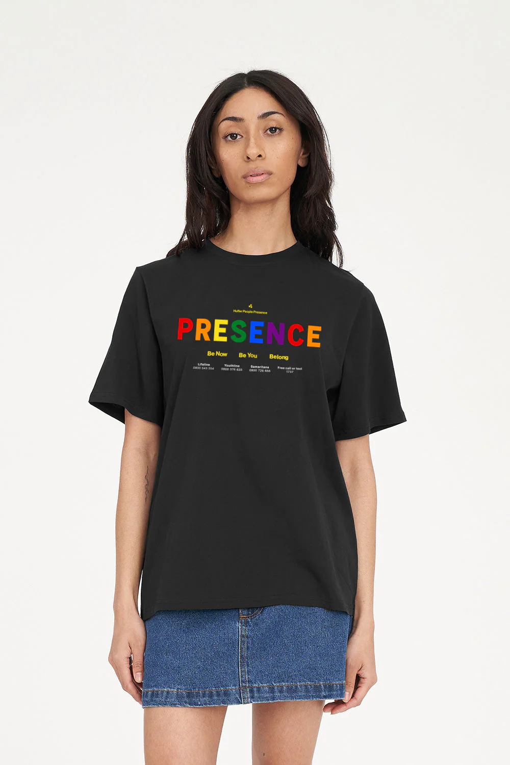 GENDER NEUTRAL TEE/PRESENCE BLACK - Image 3
