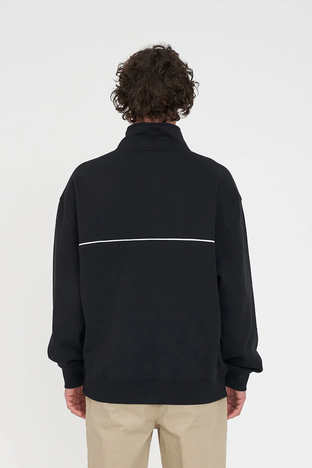 MENS HFR BASIC 1/4 ZIP BLACK - Image 4