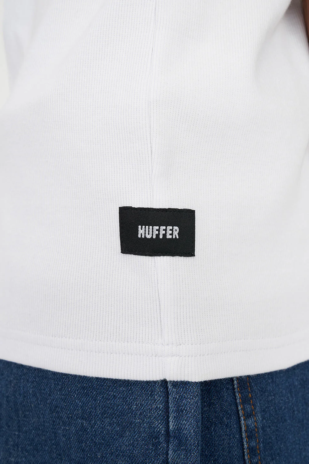 MENS RIB TANK WHITE - Image 3