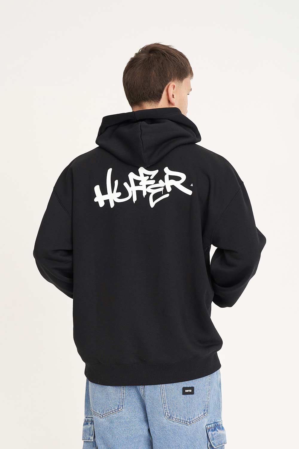 MENS SATURDAY HOOD/ETCHING BLACK - Image 4