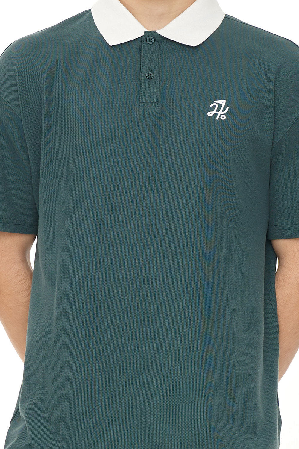 MENS PIQUE SS POLO GOLF GREEN - Image 3
