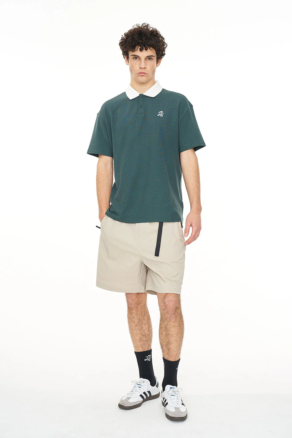 MENS PIQUE SS POLO GOLF GREEN - Image 4