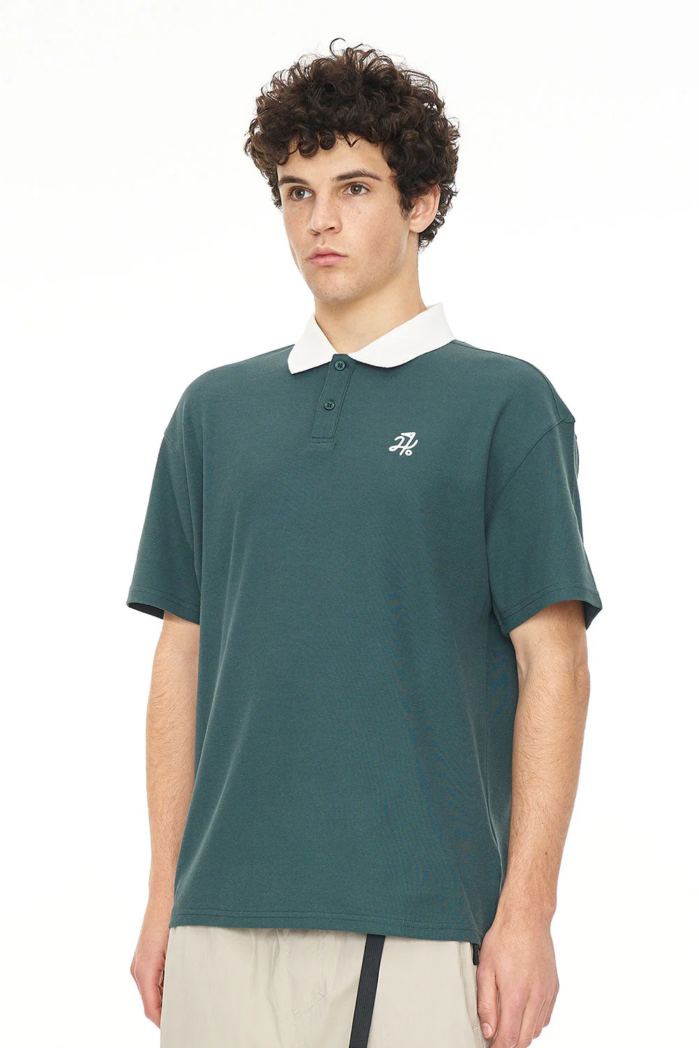 MENS PIQUE SS POLO GOLF GREEN - Image 5