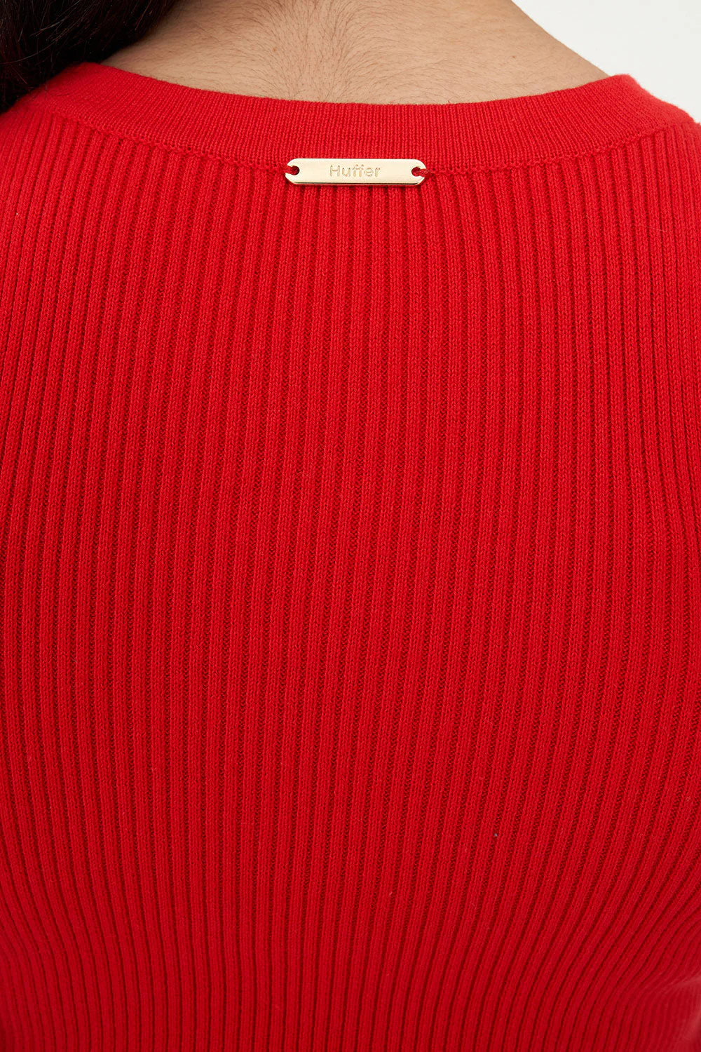 ROGUE RIB MINI DRESS POPPY - Image 4