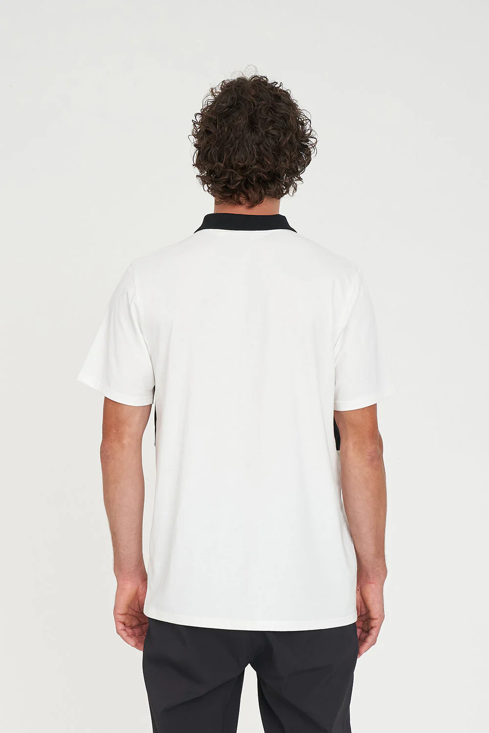 TECH LINE SS POLO CHALK/BLACK - Image 7