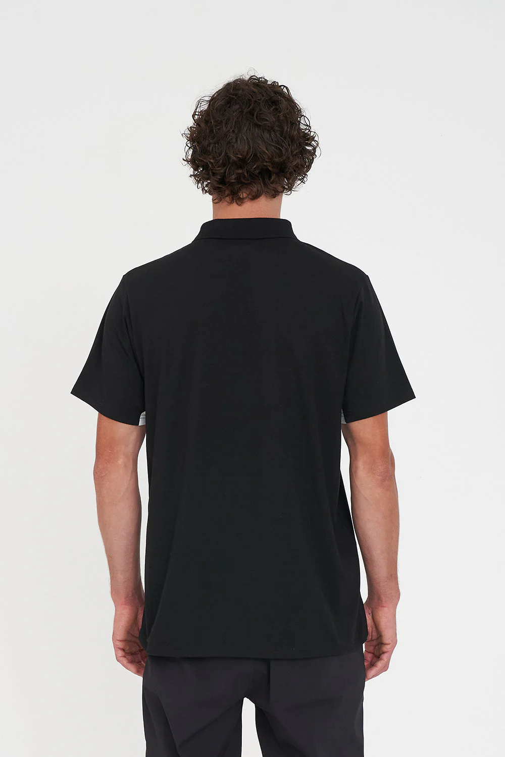 TECH PANEL SS POLO BLACK/CHALK - Image 7