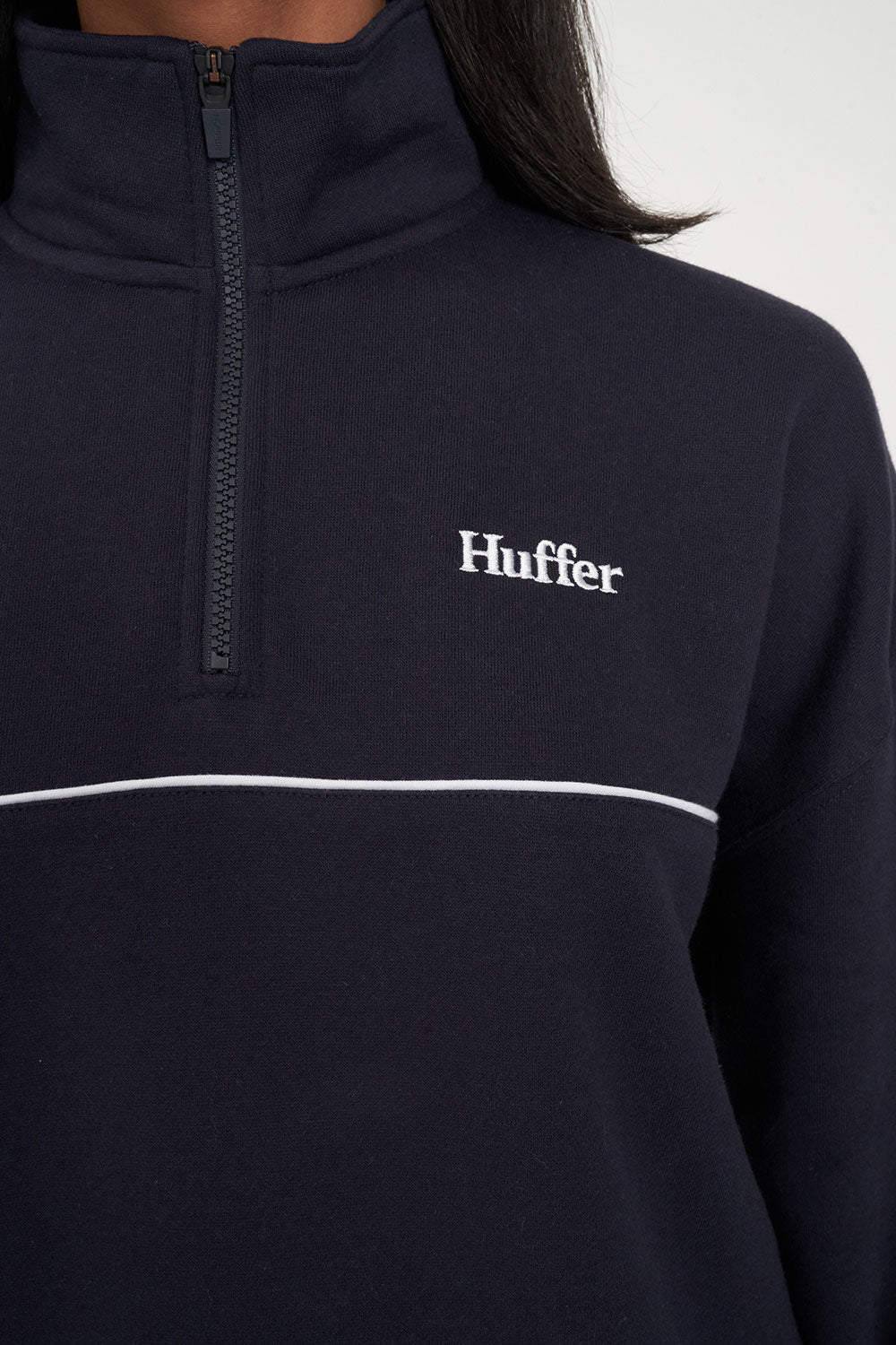 WMNS HFR BASIC ¼ ZIP NAVY - Image 5
