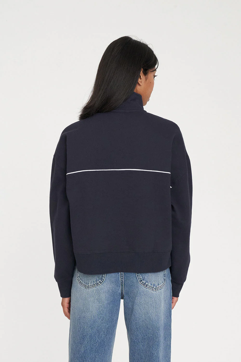 WMNS HFR BASIC ¼ ZIP NAVY - Image 6