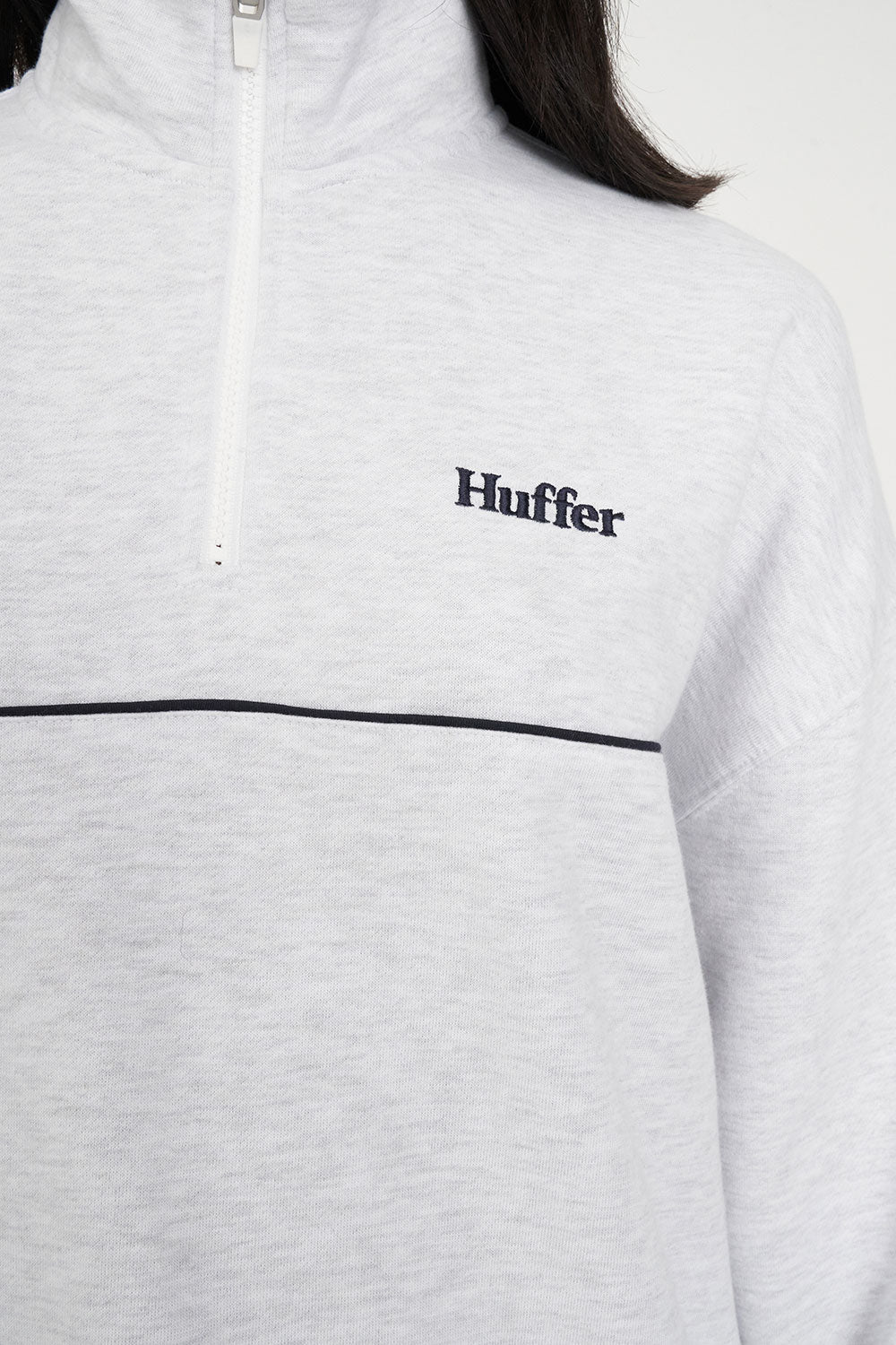 WMNS HFR BASIC ¼ ZIP SILVER M - Image 4