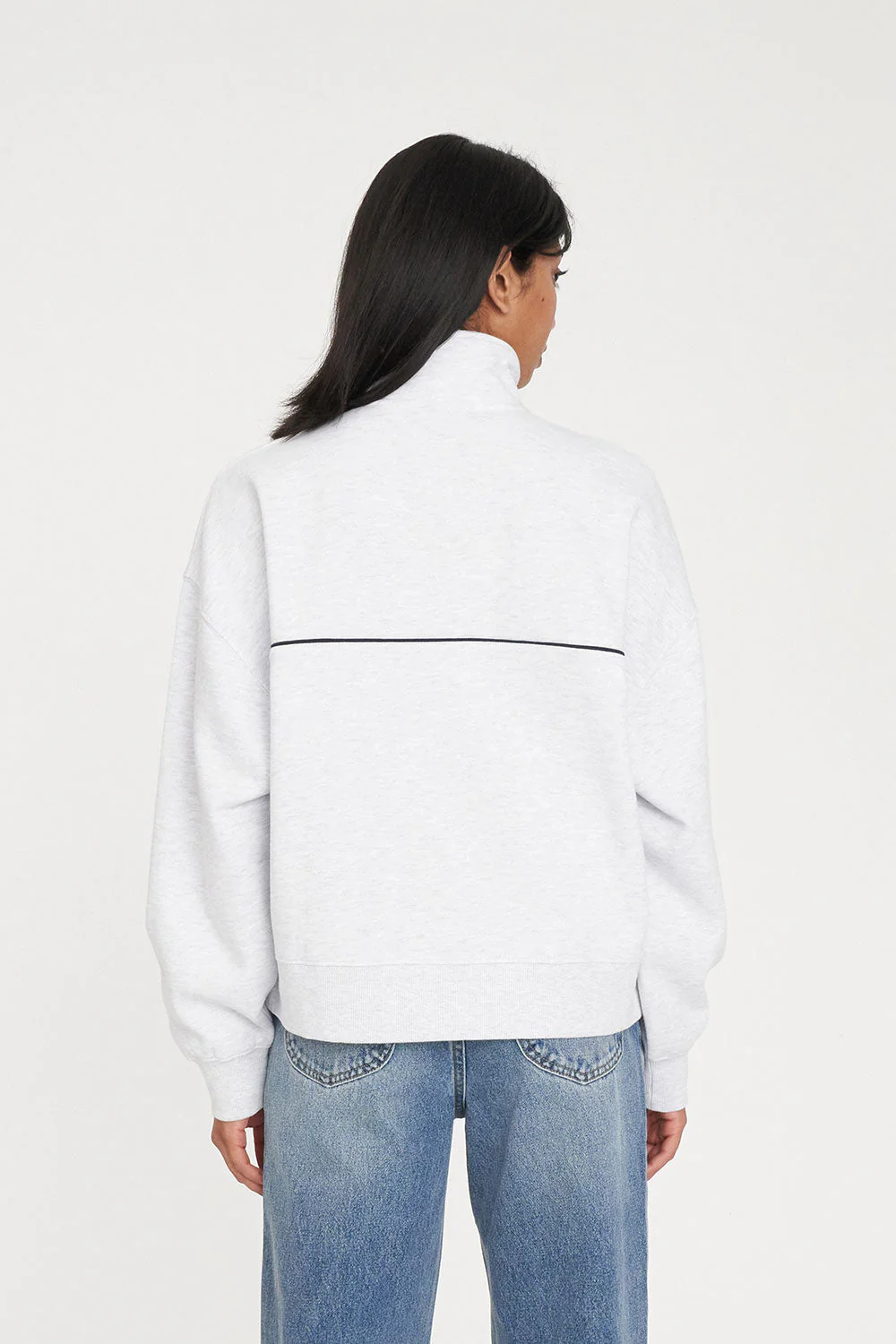WMNS HFR BASIC ¼ ZIP SILVER M - Image 5