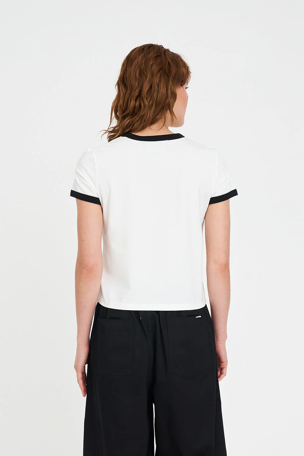 WMNS RINGER TEE/HOT & PEACHY CHALK - Image 7